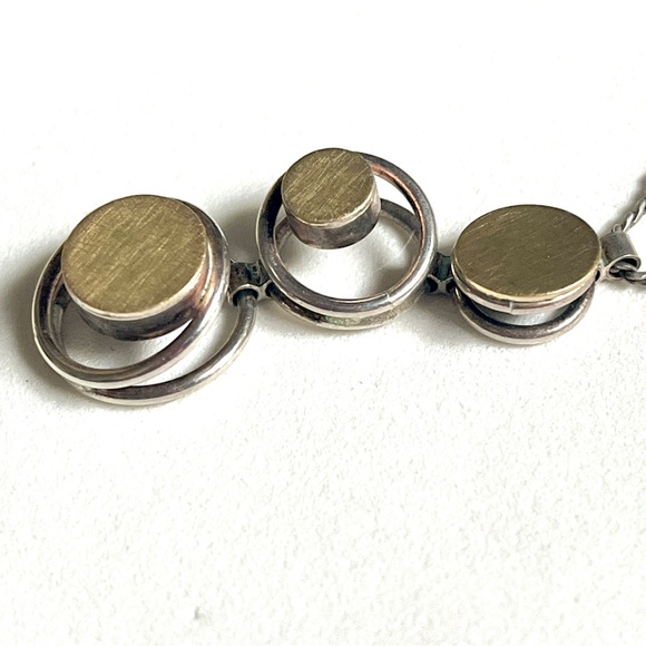 Elegant Gold and Silver Pendant Necklace by Elizabeth Garvin Designs - Picture 12 of 15